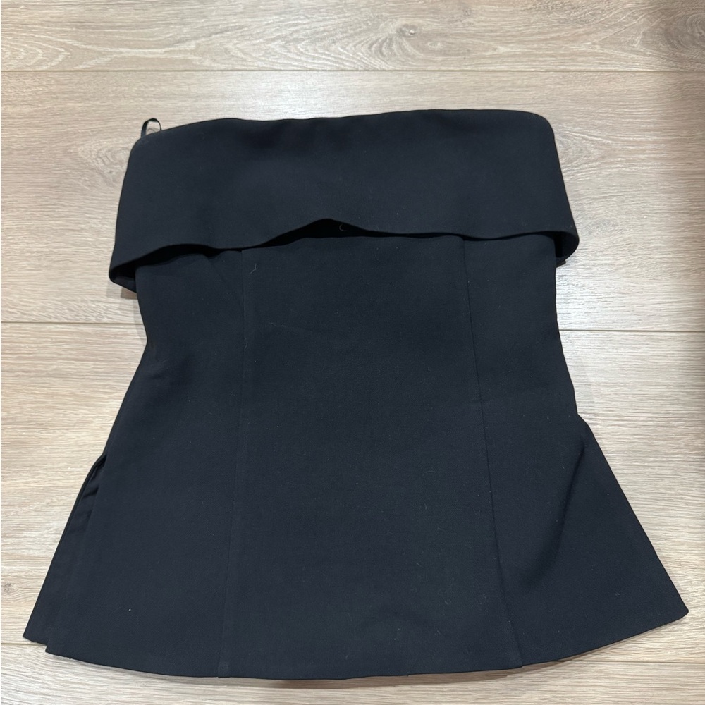 Babaton Black Strapless Blouse